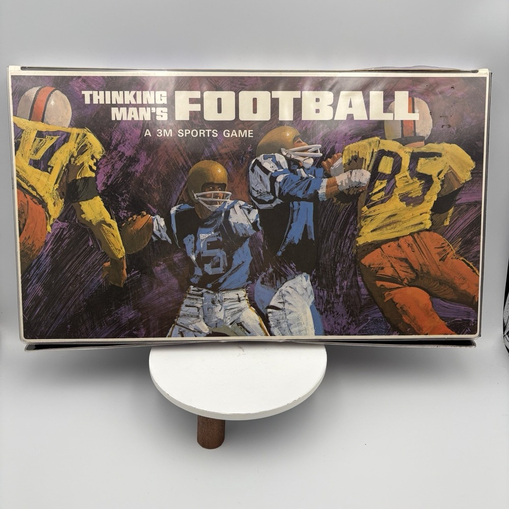 Vtg THINKING MANS FOOTBALL Play Calling Roleplay Board Game from 3M in 1969
